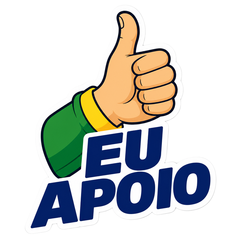 Figurinha da campanha: Eu apoio