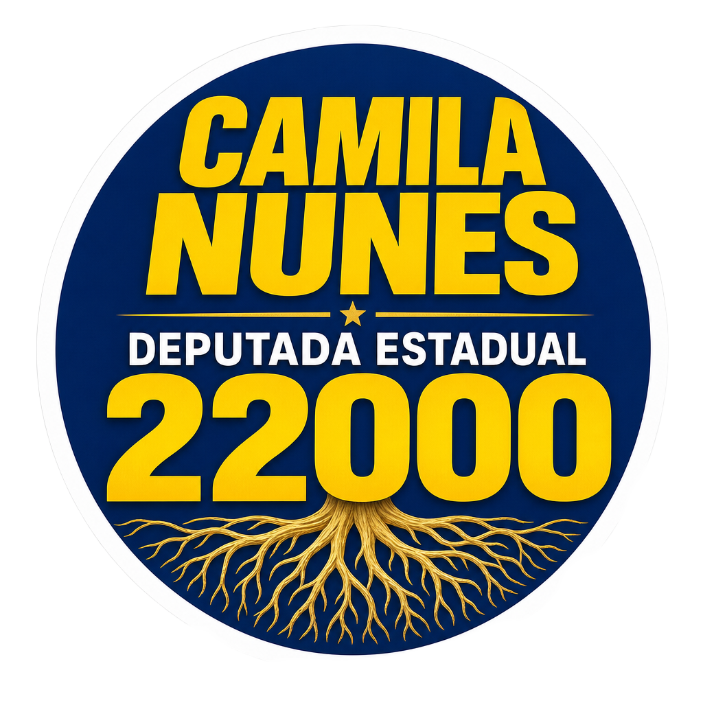 Figurinha da campanha: Camila Nunes — Deputada Estadual 22000