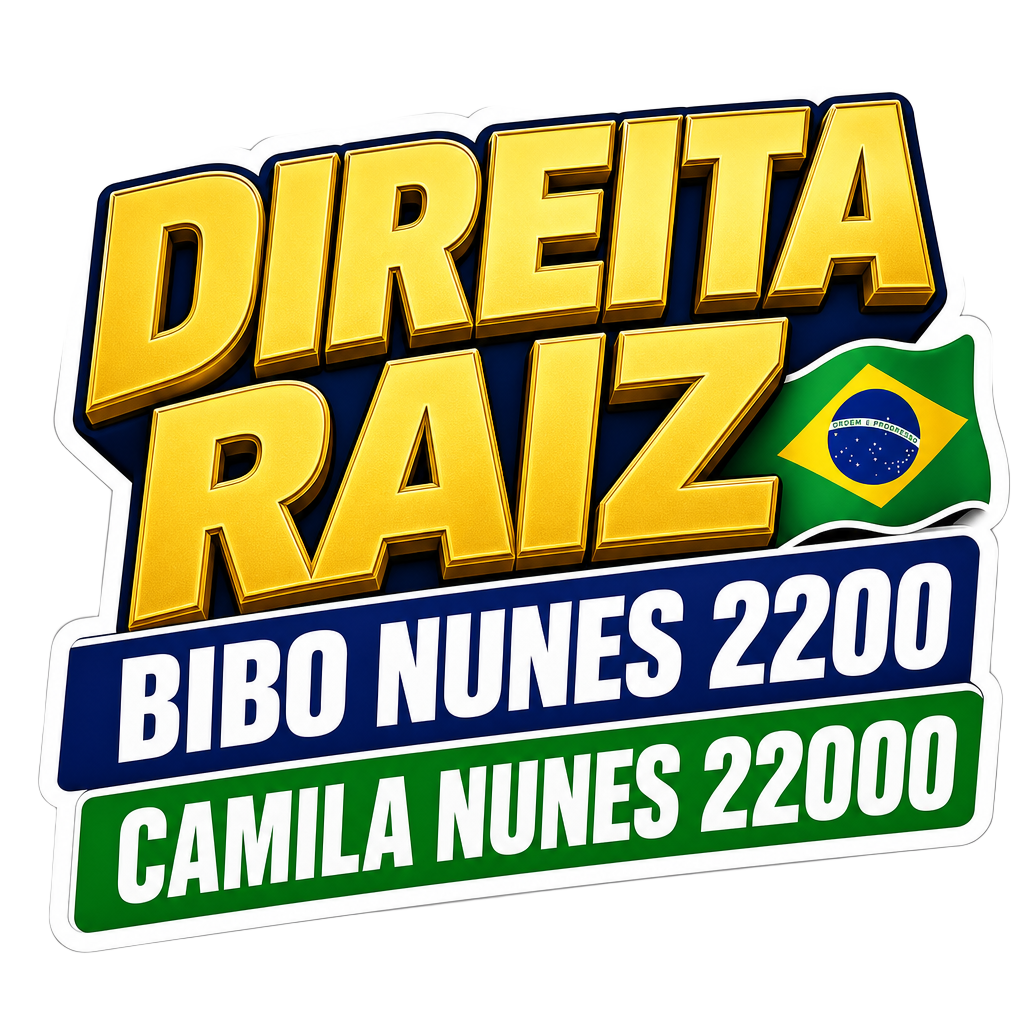 Figurinha da campanha: Direita Raiz — Bibo 2200 + Camila 22000