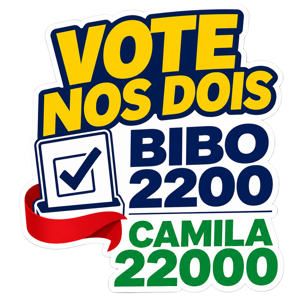 Figurinha da campanha: Vote nos dois — 2200 e 22000